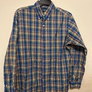 Ralph Lauren Men's Blue Plaid Shirt